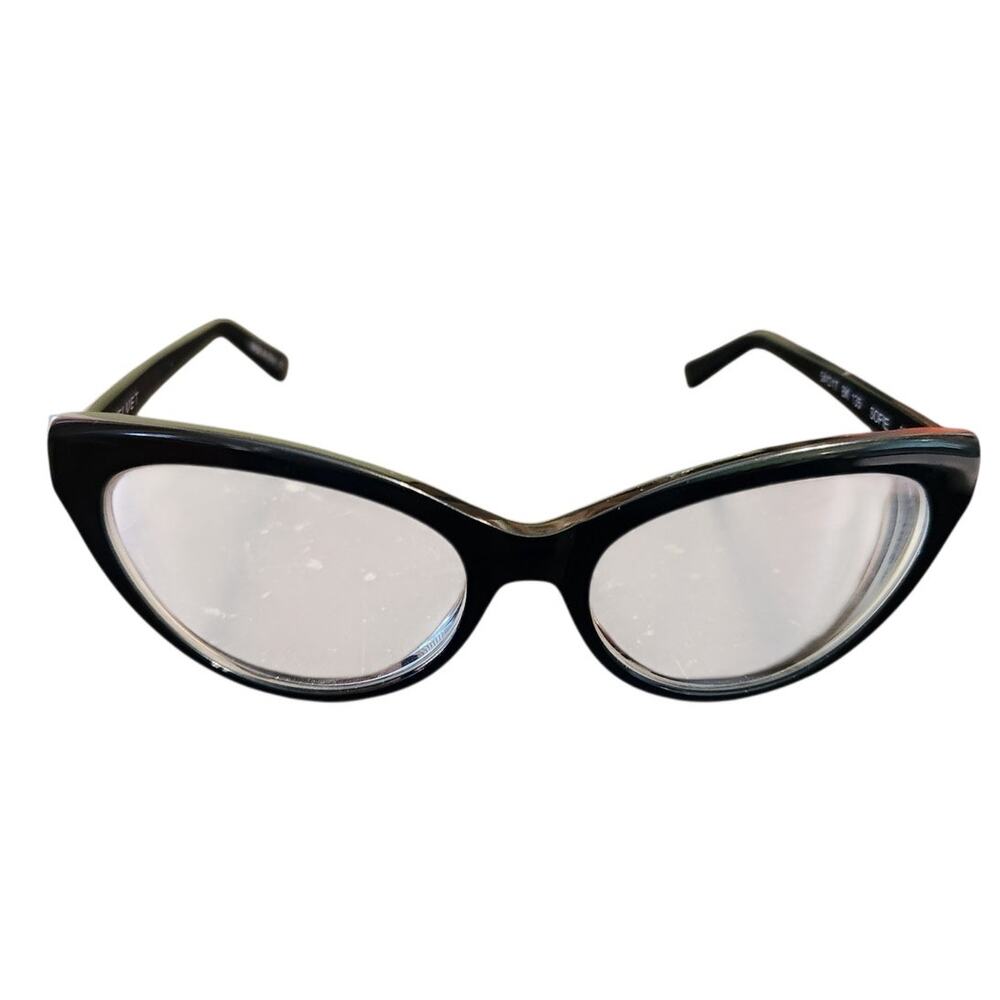Velvet Eyewear Sofie Black Cat Eye Glasses Frames 54-17-135 Made in‎ Italy